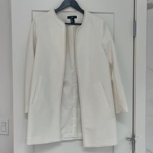 White spring overcoat